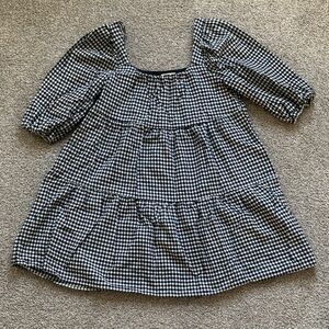 Black and White Gingham Dress